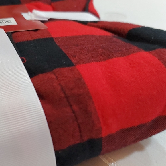 Mens 2pc set Wondershop Red and Black Buffalo check pajama set - Picture 4 of 6